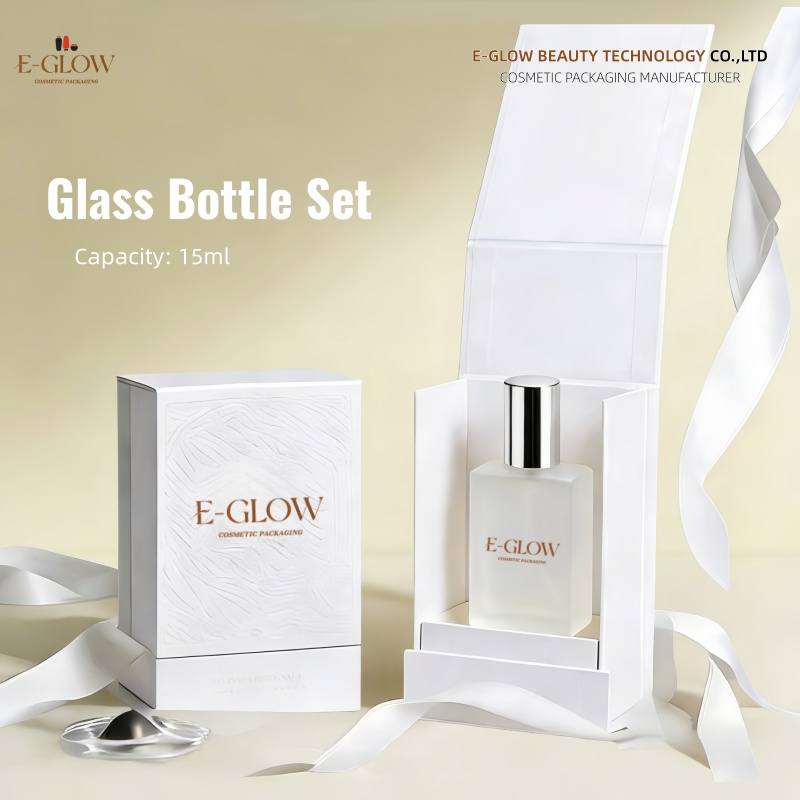 Luxury Skincare Packaging - 【โลโก้สั่งทำ】ขวดแก้วฝ้าขนาด 15 มล. พร้อมฝาสเปรย์ สำหรับบรรจุภัณฑ์ผลิตภัณฑ์ดูแลผิวและเครื่องสำอาง จำนวน