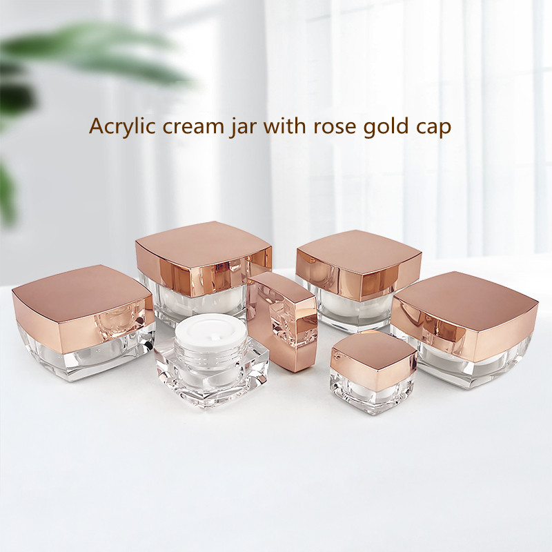 Luxury Skincare Packaging - 10/20Pcs 5-50G ครีม Jar สแควร์ขวดกล่องอะคริลิคใส่เครื่องสำอางล้าง Jar
