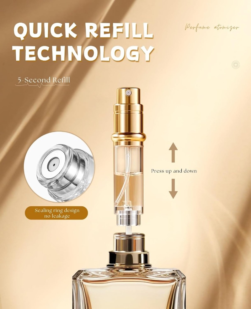 น้ําหอม Atomiser Travel ขวดรีฟ - Luxury Skincare Packaging บทวิจารณ์และราคา