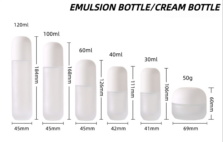 【โลโก้แบบกำหนดเอง】ขวดแก้วใสเนื - Luxury Skincare Packaging บทวิจารณ์และราคา