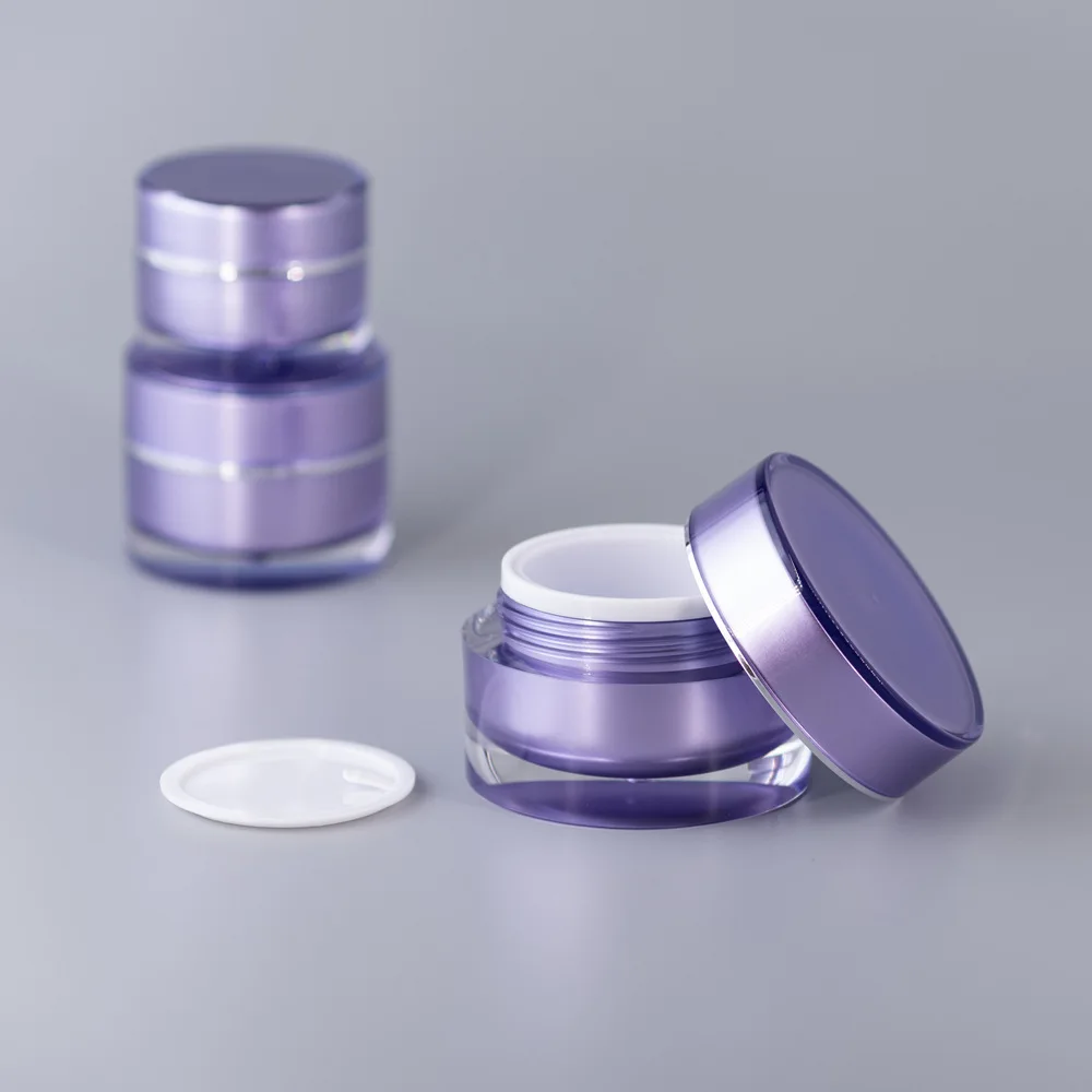 1ชิ้นขวดกลมอะคริลิค10g15g20gPS - Luxury Skincare Packaging บทวิจารณ์และราคา