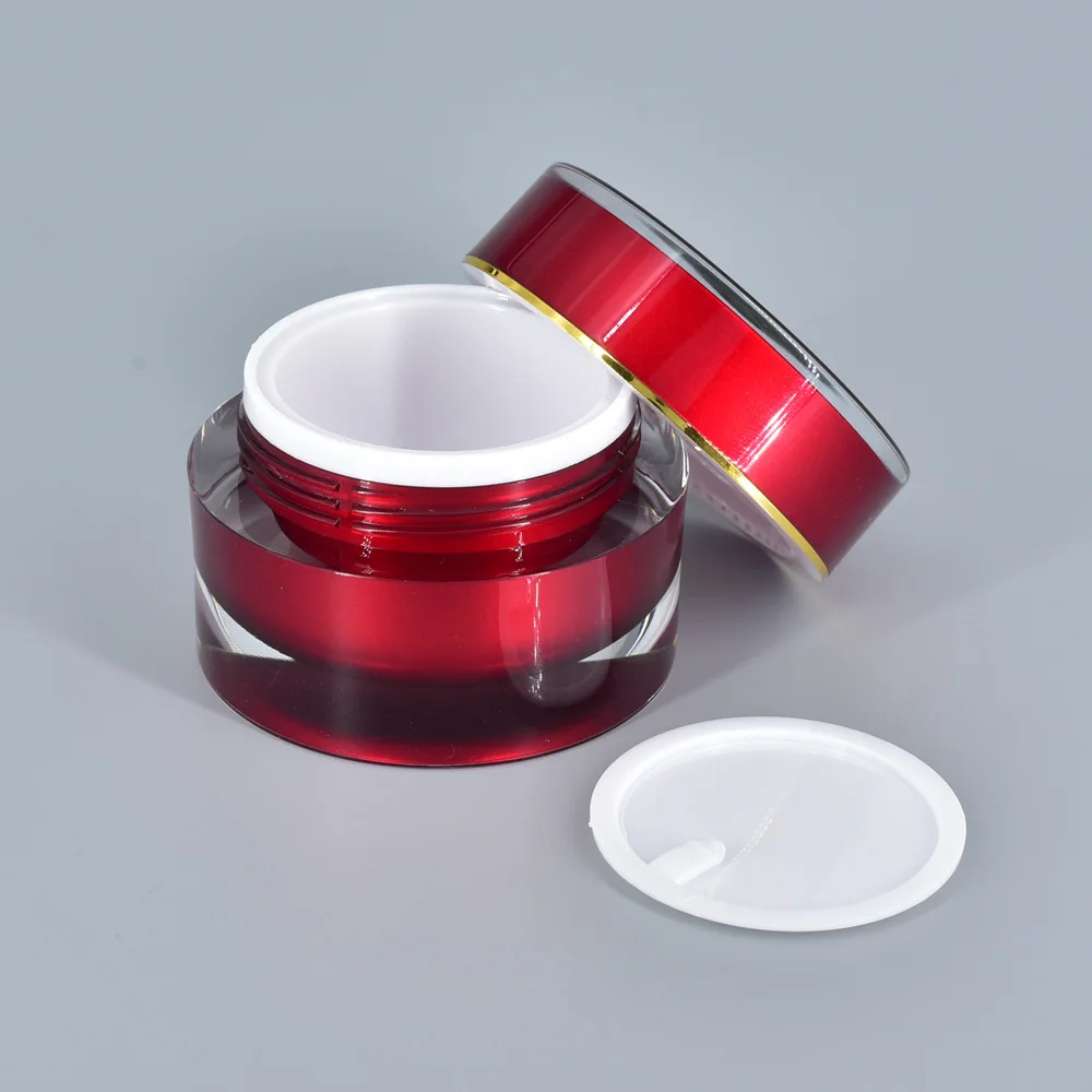 1ชิ้นขวดกลมอะคริลิค10g15g20gPS - Luxury Skincare Packaging บทวิจารณ์และราคา