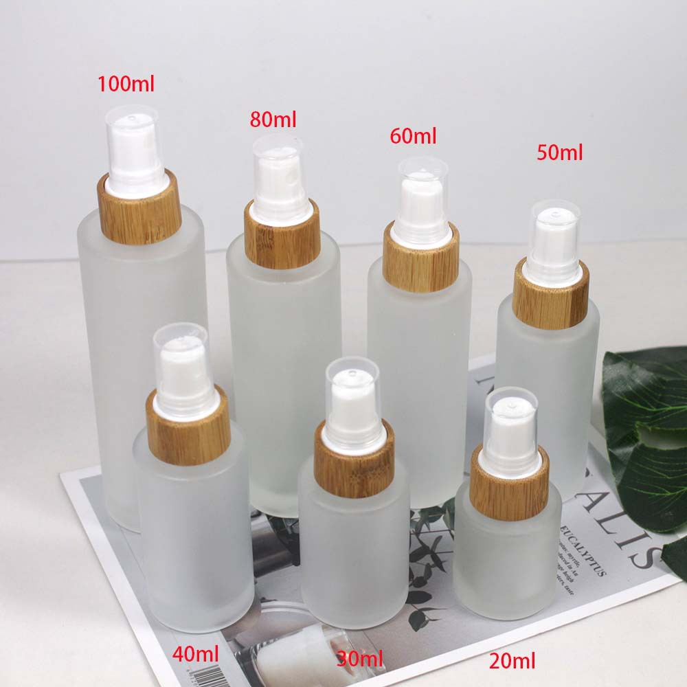 ไม้ไผ่ธรรมชาติขวดน้ําหอม Frost - Luxury Skincare Packaging บทวิจารณ์และราคา